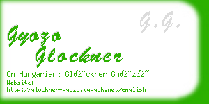 gyozo glockner business card